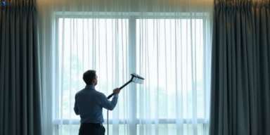 Commercial curtain stain removal service yallah-nsw hotels offices restaurants