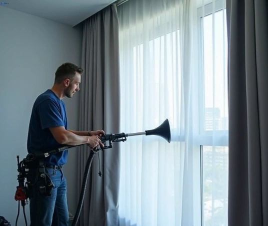 Professional curtain stain removal process equipment Matty Curtain Cleaning yallah-nsw