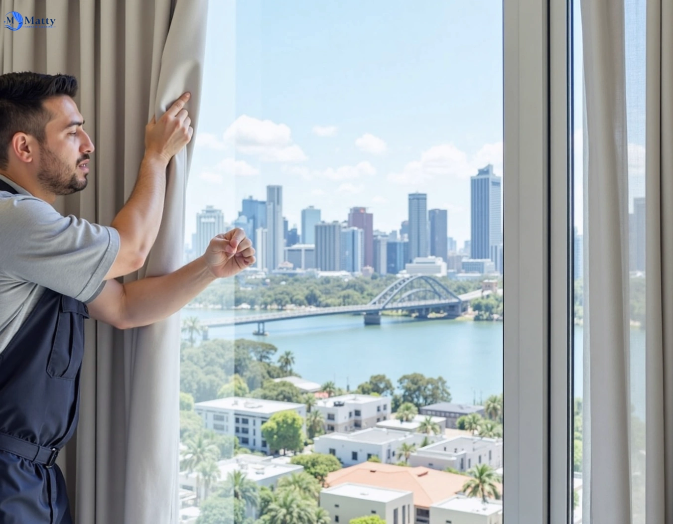 Professional curtain steam cleaning service yallah-nsw QLD by Matty Curtain Cleaning